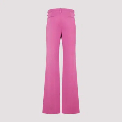 Magda Butrym Flared Wool Pants In Purple