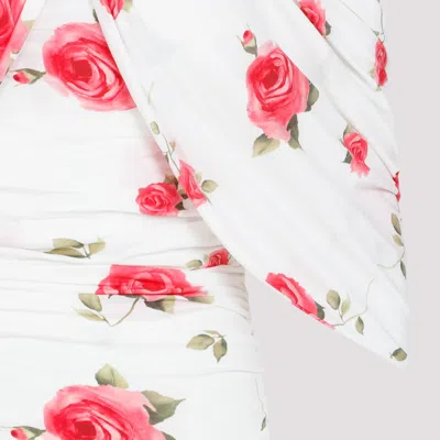 Magda Butrym White Cream Printed Dress In White