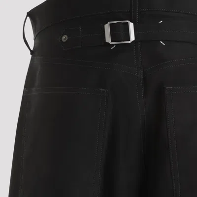 Maison Margiela Black Cotton 5 Pockets Pants In Black