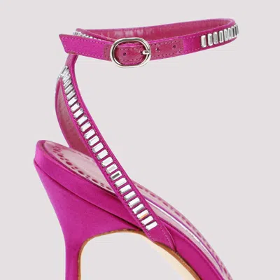 Manolo Blahnik Crinastra 105 Crystal Embellished Sandals In Multicolor