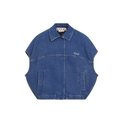 Marni Blue Stonewashed Jacket In Blue