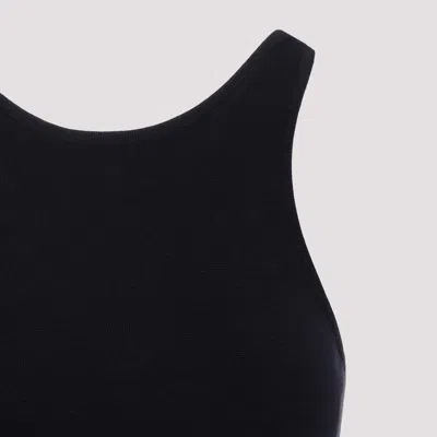 Max Mara Navy Alfeo Tank Top In Blue