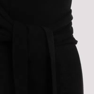 Mm6 Maison Margiela Mm6 By Maison Margiela Black Wool Midi Dress In Black