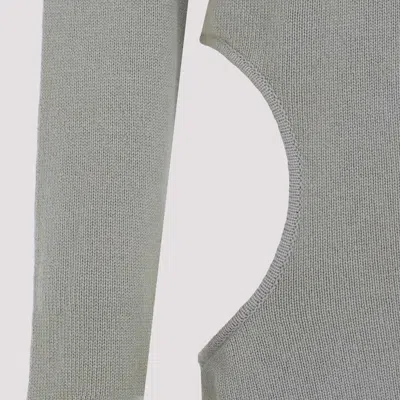 Moncler X Rick Owens Moncler + Rick Owens Cut Out Knitted Jumper In Grey