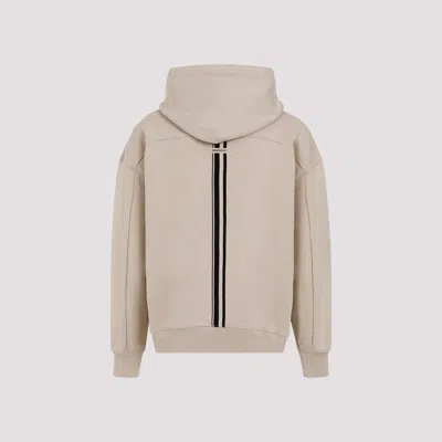 Mordecai Signature Stripe Hooded Sweatshirt In Beige
