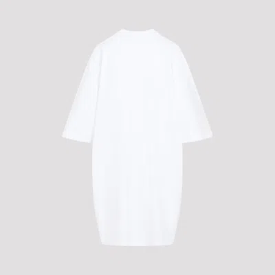 Moschino Logo-print Cotton Dress In White
