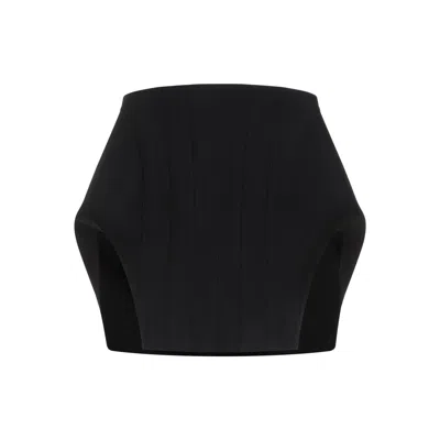 Shop Mugler Skirt In Black