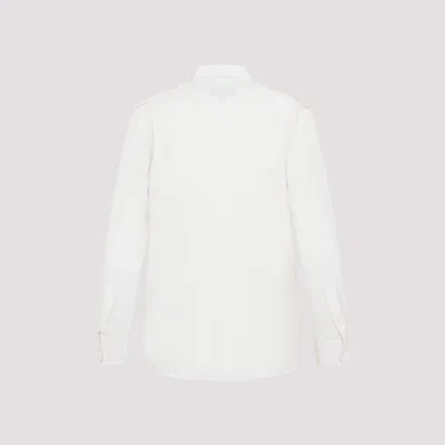 Nili Lotan Jeanette Long-sleeved Shirt In Silk In White