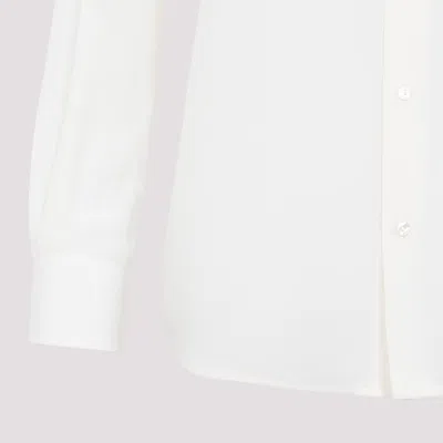 Nili Lotan Jeanette Long-sleeved Shirt In Silk In White