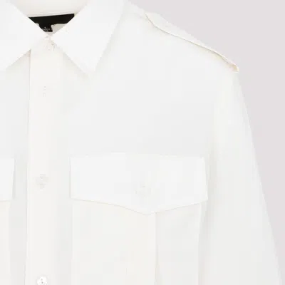 Nili Lotan Jeanette Long-sleeved Shirt In Silk In White