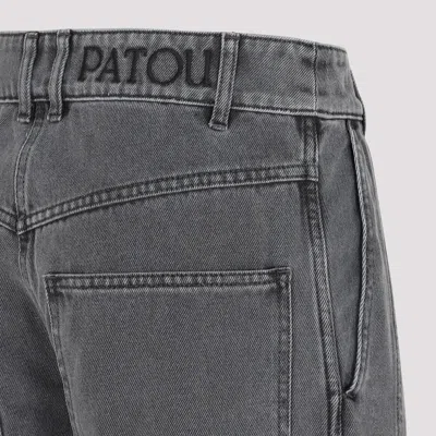 Patou Anthracite Cargo Cotton Trousers In Grey