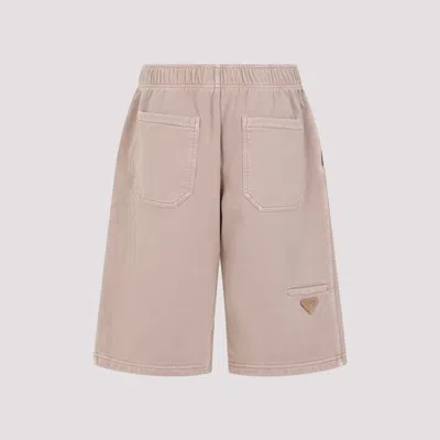 Shop Prada Pants In Beige