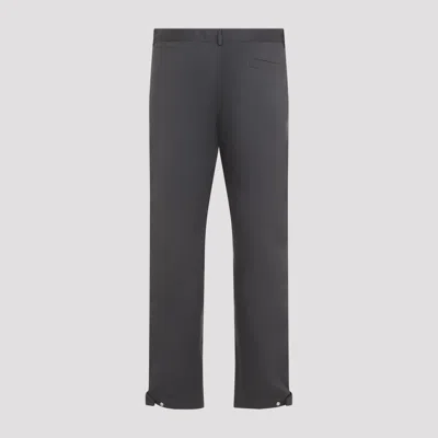 Ranra Grey Cotton Blend Trousers In Grey