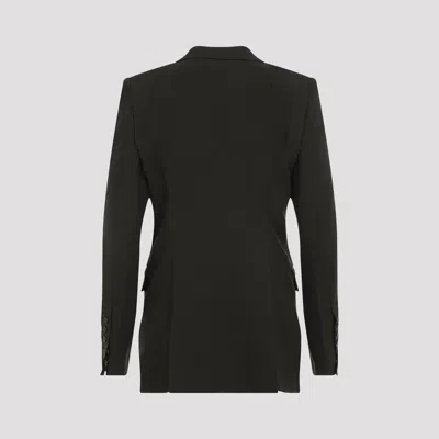 Rick Owens Jmf Double Breasted Wool Blazer In Green