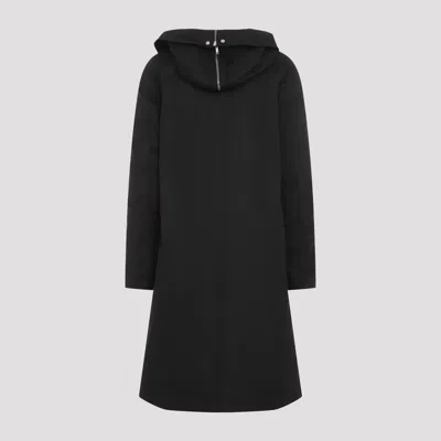 Rick Owens Black Porterville Megaparka Coat In Black