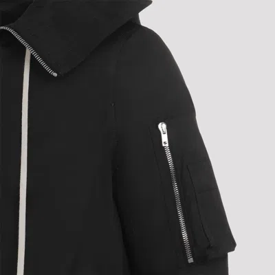 Rick Owens Black Porterville Megaparka Coat In Black