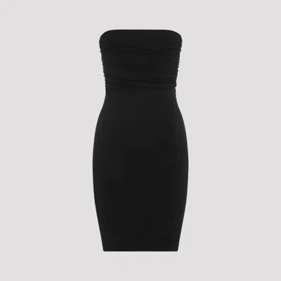 Rick Owens Recycled Stretch-jersey Mini Dress In Black