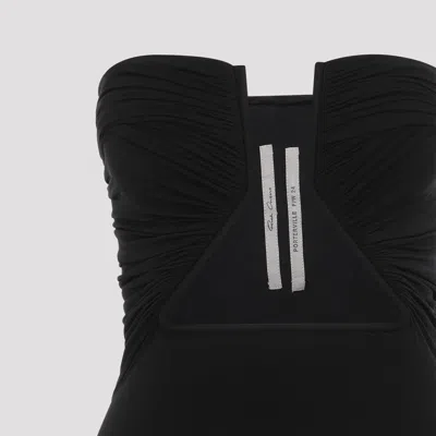 Rick Owens Recycled Stretch-jersey Mini Dress In Black