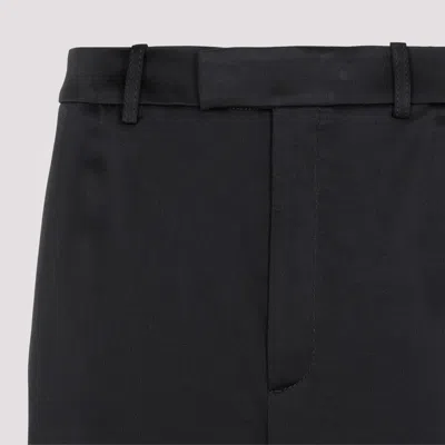 Saint Laurent Women's Satin Wide-leg Pant In Black