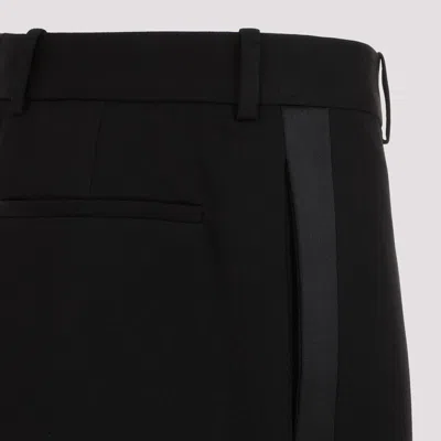 Saint Laurent Classic Wool Pants In Black