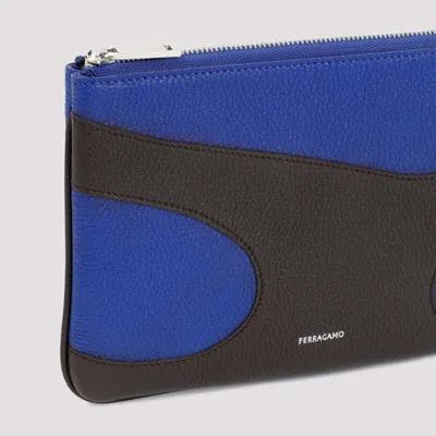 Ferragamo Logo-print Cut Out Smartphone Case In Brown