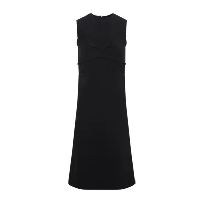Sportmax Mirto Open-back Cady Dress In Black