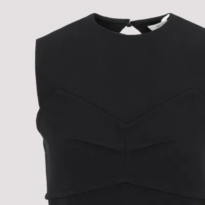 Sportmax Mirto Open-back Cady Dress In Black
