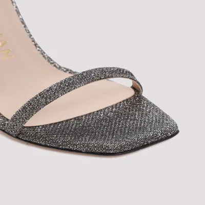 Stuart Weitzman New Pyrate Nudistcurve 100 Sanda New Noir Sandals In Grey