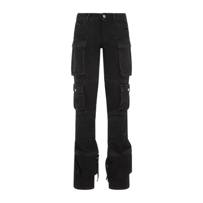 Attico Black Cotton Essie Jeans In Black