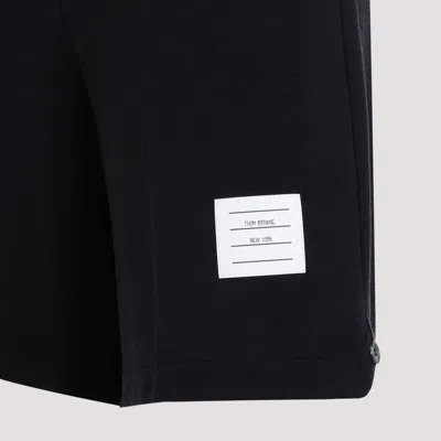 Thom Browne Logo-tag Bermuda Shorts In Blue