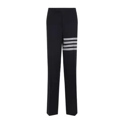 Thom Browne 4-bar Stripe Pant In Blue