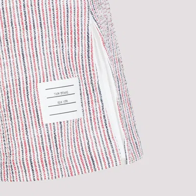 Thom Browne Mini Box Pleated Skirt In Multicolour