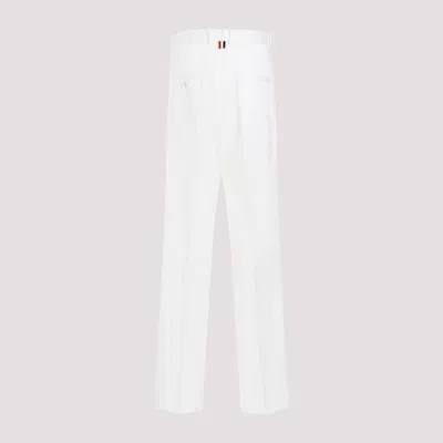 Thom Browne Straight-leg Chino Pants In White