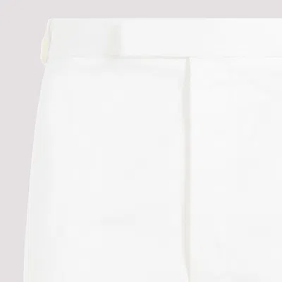 Shop Thom Browne Pants In White