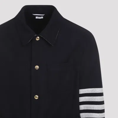 Shop Thom Browne Jacket In Blue