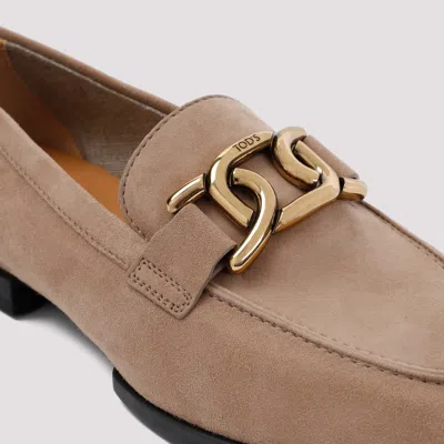 Shop Tod's Loafers In Beige