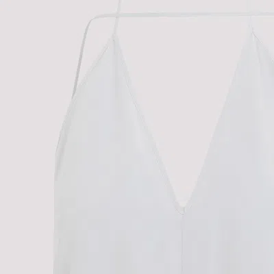 Totême Toteme Double-halter Silk Top Women In White