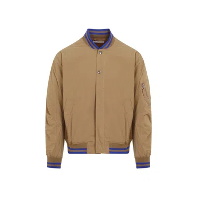 Universal Works Sand Ns Bomber Recycled Polyamide Jacket In Beige