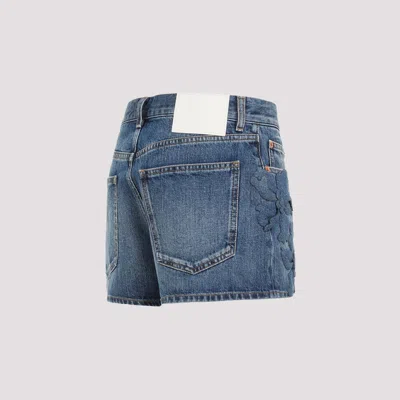 Shop Valentino Garavani Shorts In Blue