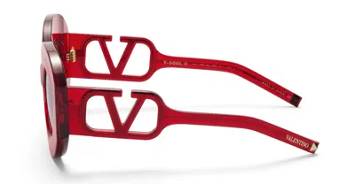 Shop Valentino Garavani Sunglasses In Red