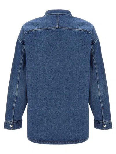 Shop Ami Alexandre Mattiussi Ami Paris 'ami De Coeur' Jacket In Blue