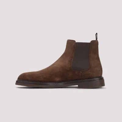 Shop Brunello Cucinelli Boots In Brown