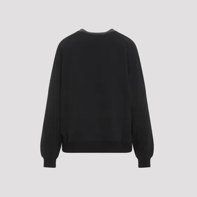 Brunello Cucinelli Black Cotton Crewneck Sweatshirt In Black