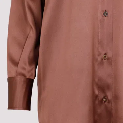 Brunello Cucinelli Monili Chain Detail Shirt In Brown