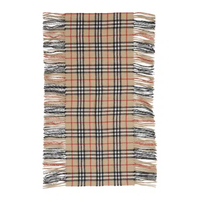 Shop Burberry Scarf In Beige