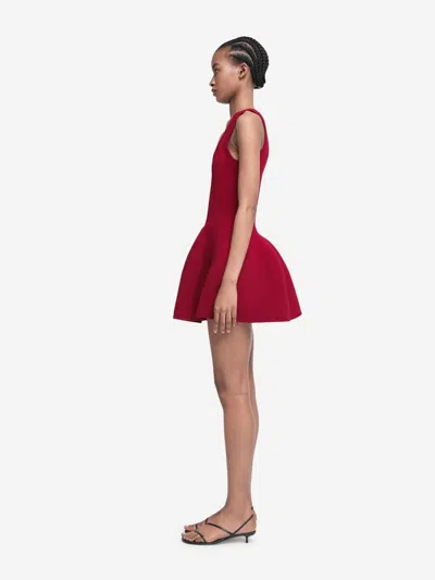 Simkhai Larina Mini Dress In Cherry In Without Lining