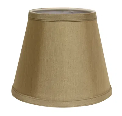 Homezia 12" Pale Brown Hardback Empire Slanted Slanted No Slub Lampshade