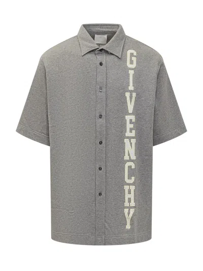 Shop Givenchy Short Sleeve Shirt In Grey