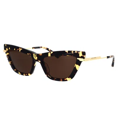 Bottega Veneta Womens Brown 6j000421 Bv1265s Cat Eye-frame Acetate Sunglasses In Brown