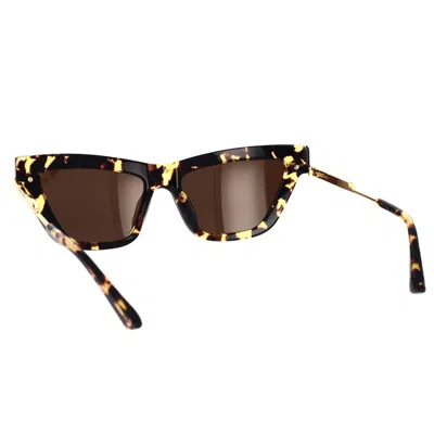 Bottega Veneta Womens Brown 6j000421 Bv1265s Cat Eye-frame Acetate Sunglasses In Brown